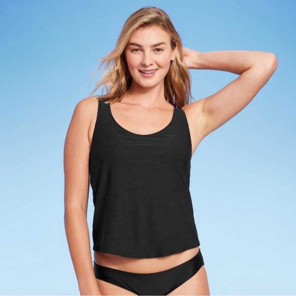 Kona Sol Swim Kona Sol Black Tie Back Tankini Top Poshmark